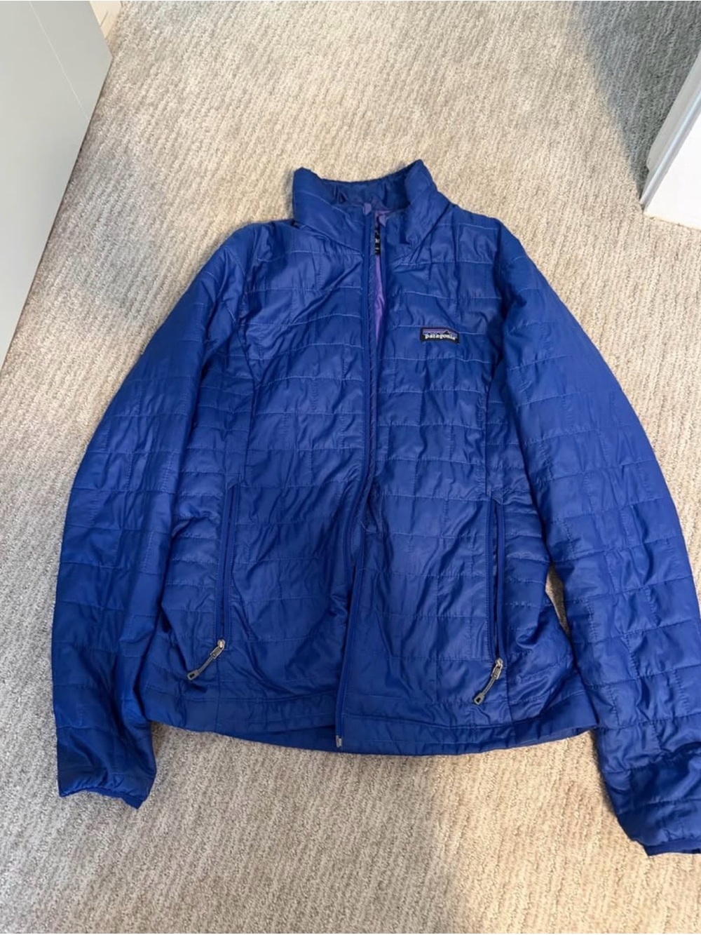 Patagonia Women's Blue Quilted Lightweight Jacket